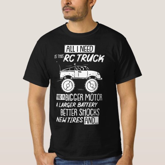 Funny RC Racing RC Truck Radio Controlled RC Car S T-shirt (Voorkant)