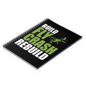 Funny RC Vliegtuig Pilot Control Model Plane Notitieboek (Linkerzijde)