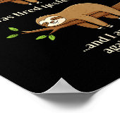 Funny Re-tired Definition Sloth Poster (Hoek)