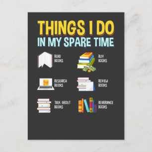 Funny Read Research Talk Over Boeken sparen Tijd Briefkaart