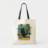 Funny Reader Tarot Kaart Kattenboek Tote Bag (Voorkant)