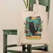 Funny Reader Tarot Kaart Kattenboek Tote Bag