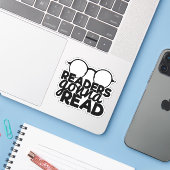 Funny Readers lezen Gezegde boekworm lezen Sticker (Laptop met iPhone)