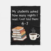 Funny Reading 67 Six Seven Meme English Teacher Bo Fleece Deken (Voorkant)