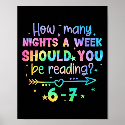 Funny Reading 67 Teacher Six Seven Reading 6 7 Boo Poster (Voorkant)