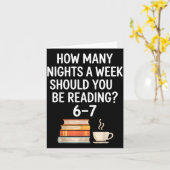 Funny Reading 6 7 Six Seven Meme Englieacher Book Kaart (Gele Bloem)