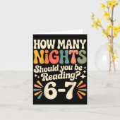 Funny Reading 6 7 Six Seven Meme Englieacher Book Kaart (Gele Bloem)