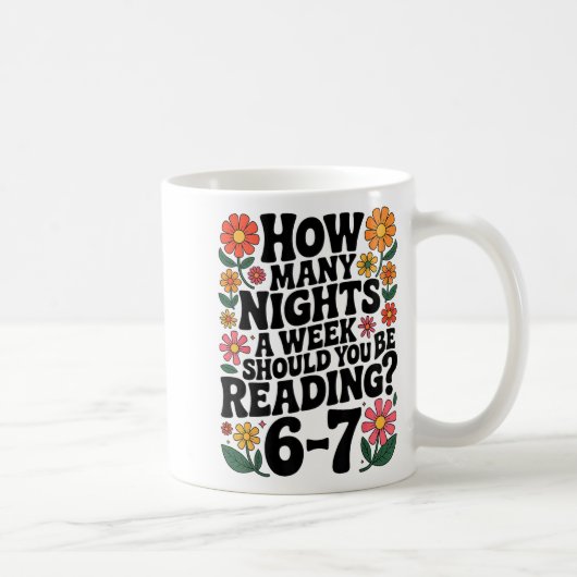 Funny Reading 6 7 Six Seven Meme Englieacher Book Koffiemok (Rechts)