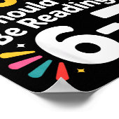 Funny Reading 6 7 Six Seven Meme Englieacher Book Poster (Hoek)