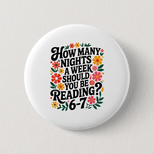 Funny Reading 6 7 Six Seven Meme Englieacher Book  Ronde Button 5,7 Cm (Voorkant)