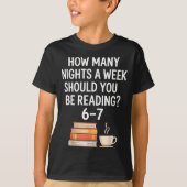 Funny Reading 6 7 Six Seven Meme Englieacher Book  T-shirt (Voorkant)