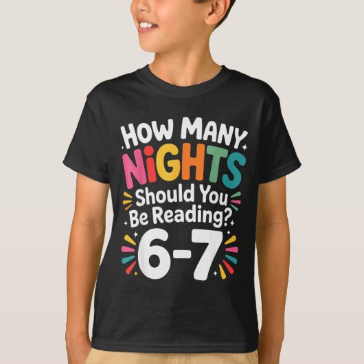 Funny Reading 6 7 Six Seven Meme Englieacher Book  T-shirt (Voorkant)