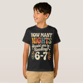 Funny Reading 6 7 Six Seven Meme Englieacher Book  T-shirt (Voorkant volledig)