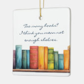 Funny Reading Book Keramisch Ornament (Links)