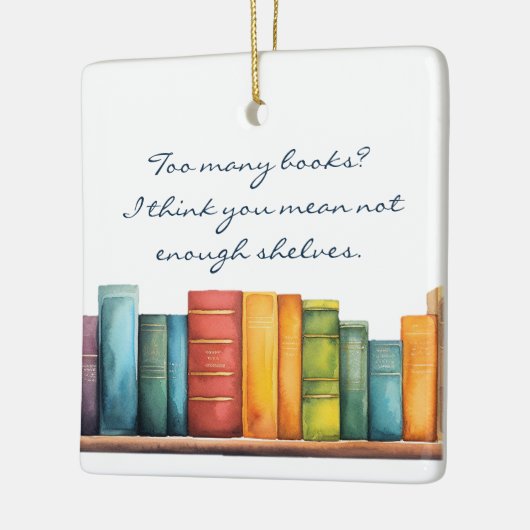 Funny Reading Book Keramisch Ornament (Links)