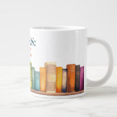 Funny Reading Book Lover Grote Koffiekop (Rechts)