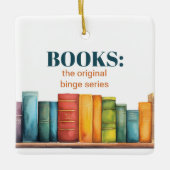 Funny Reading Book Lover Keramisch Ornament (Voorkant)