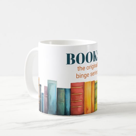 Funny Reading Book Lover Koffiemok (Voorkant links)