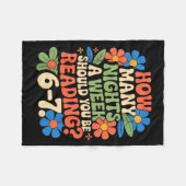 Funny Reading Book Teacher 67 Six Seven Meme  Fleece Deken (Voorkant (Horizontaal))
