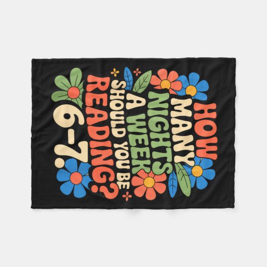 Funny Reading Book Teacher 67 Six Seven Meme  Fleece Deken (Voorkant (Horizontaal))