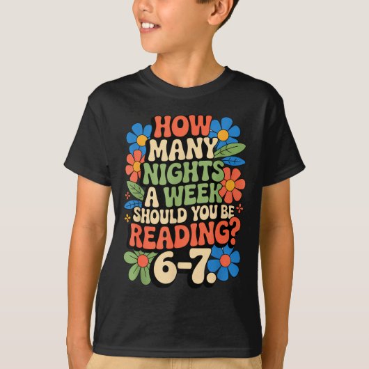 Funny Reading Book Teacher 67 Six Seven Meme T-shirt (Voorkant)