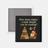Funny Reading Christmas Tree Book– Reading 6 7 Mem Magneet (Voorkant / Achterkant)