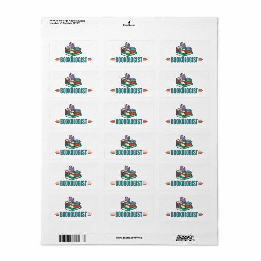 Funny Reading Etiket (Full Sheet)