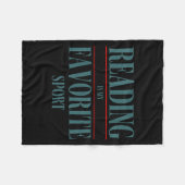 Funny Reading Is My Favorite Srt Book Lover Quote Fleece Deken (Voorkant (Horizontaal))