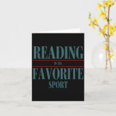 Funny Reading Is My Favorite Srt Book Lover Quote  Kaart (Gele Bloem)