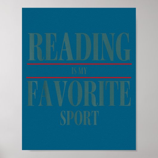 Funny Reading Is My Favorite Srt Book Lover Quote  Poster (Voorkant)