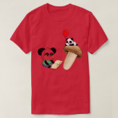 Funny Reading Panda T-shirt (Design voorkant)
