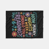 Funny Reading Six Seven Meme Book Lover 67 Teacher Fleece Deken (Voorkant (Horizontaal))