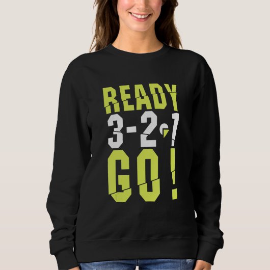 Funny Ready Go start run op Runner Running Co Trui (Voorkant)
