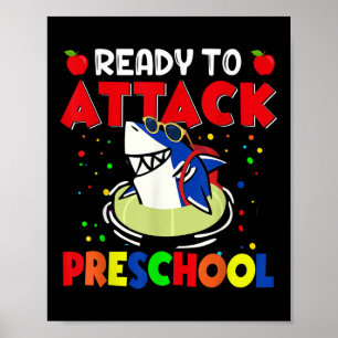 Funny Ready to Attach Preschool docer Kind Back Poster