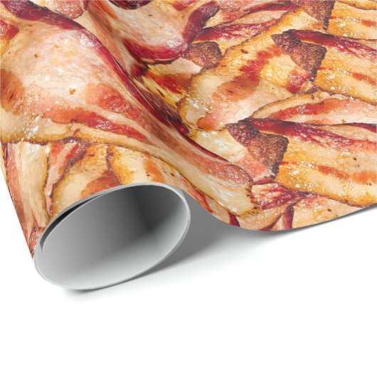 Funny Real Bacon Pattern Gag Gift Cadeaupapier (Rol Hoek)