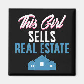 Funny Real Estate Agent Broker Realtor Cute House Magneet (Voorkant)