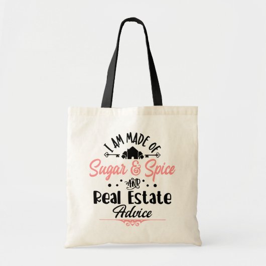 Funny Real Estate Agent Gift House Broker Realtor Tote Bag (Voorkant)
