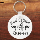Funny Real Estate Agent Home Broker Cute Realtor Sleutelhanger (Voorkant)