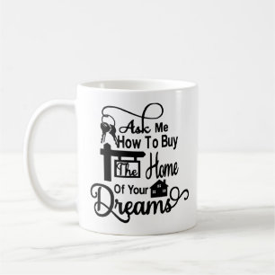 Funny Real Estate Agent House Broker Realtor Gift Koffiemok