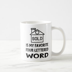 Funny Real Estate Agent House Broker Realtor Gift Koffiemok