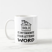 Funny Real Estate Agent House Broker Realtor Gift Koffiemok (Links)