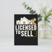 Funny Real Estate Agent Humor Property Broker Briefkaart (Staand voorkant)