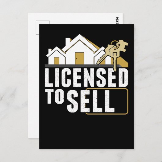 Funny Real Estate Agent Humor Property Broker Briefkaart (Voorkant / Achterkant)