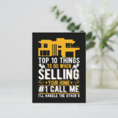 Funny Real Estate Agent Humor Property Broker Briefkaart (Staand voorkant)