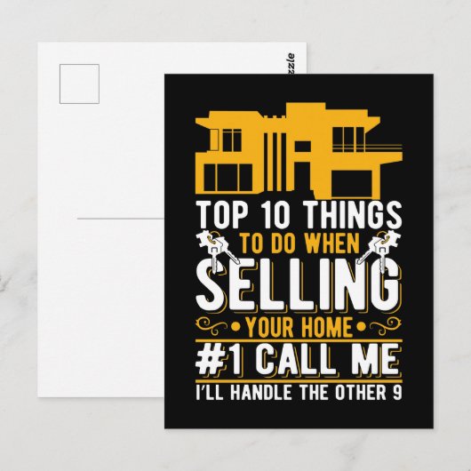 Funny Real Estate Agent Humor Property Broker Briefkaart (Voorkant / Achterkant)