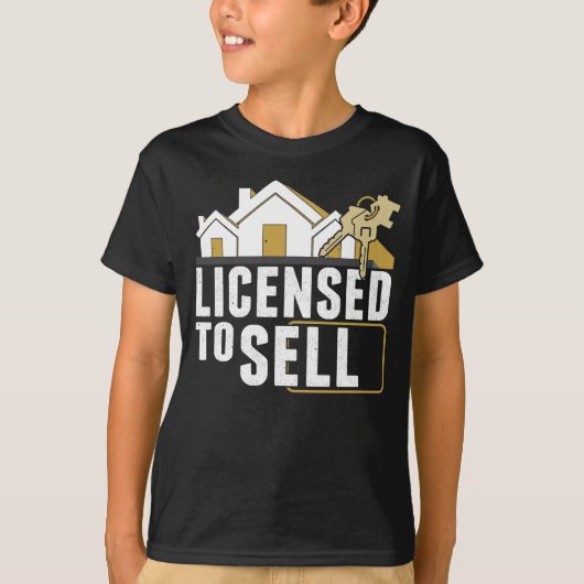 Funny Real Estate Agent Humor Property Broker T-shirt (Voorkant)