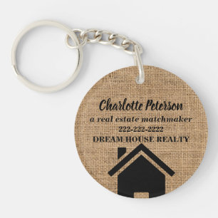 Funny Real Estate Agent Realtor Promotion Sleutelhanger