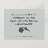 Funny Real Estate Farming House en Key Briefkaart (Voorkant)