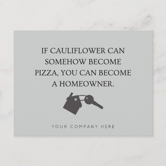 Funny Real Estate Farming House en Key Briefkaart (Voorkant)