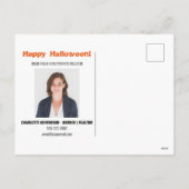 Funny Real Estate Haunted House Halloween Feestdagenkaart (Achterkant)